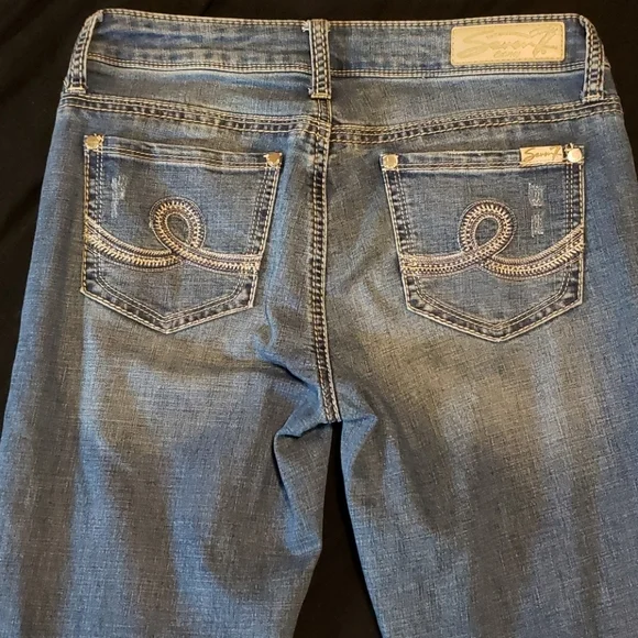 Seven7 Rocker Slim Boot Cut Jeans, Sz 6 - Picture 2 of 8